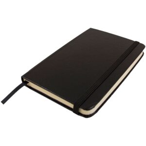 JAM Hardcover Notebook with Elastic Band, 1/Pack, Black, Small, 3 3/4 x 5 5/8, 100 Lined Sheets - Image 3
