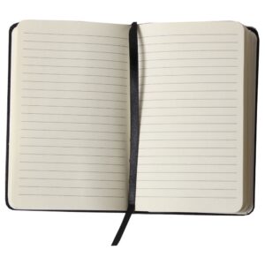JAM Hardcover Notebook with Elastic Band, 1/Pack, Black, Small, 3 3/4 x 5 5/8, 100 Lined Sheets - Image 4