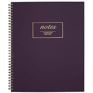 Mead Cambridge Meeting Notebook, .. Journal, 8 3/8" x .. 11" (21.2 cm x .. 27.9cm)", Legal Ruled, 80 .. Twinwire Sheets, Notetaking, Purple .. (49567)