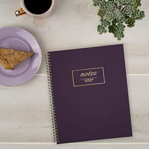 Mead Cambridge Meeting Notebook, .. Journal, 8 3/8" x .. 11" (21.2 cm x .. 27.9cm)", Legal Ruled, 80 .. Twinwire Sheets, Notetaking, Purple .. (49567) - Image 2