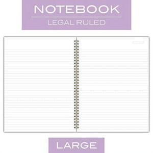 Mead Cambridge Meeting Notebook, .. Journal, 8 3/8" x .. 11" (21.2 cm x .. 27.9cm)", Legal Ruled, 80 .. Twinwire Sheets, Notetaking, Purple .. (49567) - Image 3