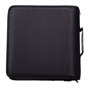 Case•it Mighty Zip Tab, Zip Binder w/ 5-Sub. File, Black, 3" Cap., 12.99"H x 13.11" W x 3"L,D-156-B - Image 9