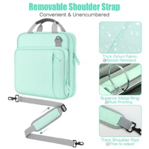 MoKo Zipper Binder with Strap Handle, 2 inch 3 Ring 500 Sheet Capacity Multi-Pockets Binder Organizer, School Office Supplies, Black - Image 9