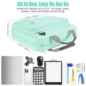 MoKo Zipper Binder with Strap Handle, 2 inch 3 Ring 500 Sheet Capacity Multi-Pockets Binder Organizer, School Office Supplies, Black - Image 13