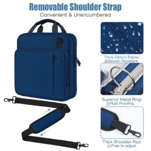 MoKo Zipper Binder with Strap Handle, 2 inch 3 Ring 500 Sheet Capacity Multi-Pockets Binder Organizer, School Office Supplies, Black - Image 17