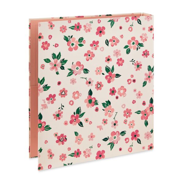 Pen+Gear Fashion 1.5″ Round-Ring Binder, Pink Floral