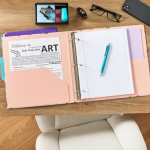 Pen+Gear Fashion 1.5″ Round-Ring Binder, Pink Floral