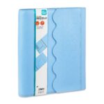 Pen+Gear Scalloped Binderfolio, Sky Blue, 10.75″ x 12.6″