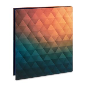 Pen+Gear Fashion 1" Round-Ring Binder, Multi-Color Geometric - Image 2