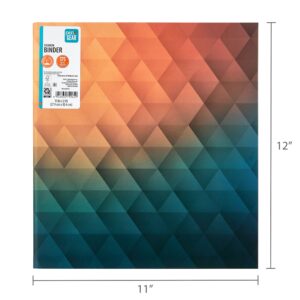 Pen+Gear Fashion 1" Round-Ring Binder, Multi-Color Geometric - Image 6