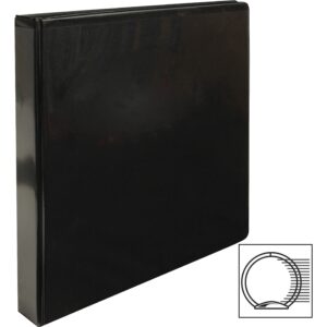 Business Source, BSN09952, Round-ring View Binder, 1 Each, Black
