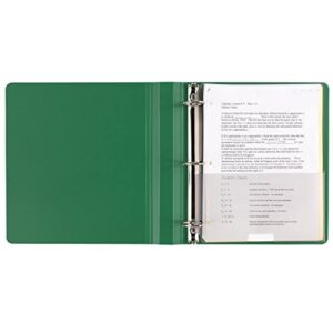 FIVE STAR Polypropylene, Letter Size, 1.5 In, 3 Round Ring Binder, Red