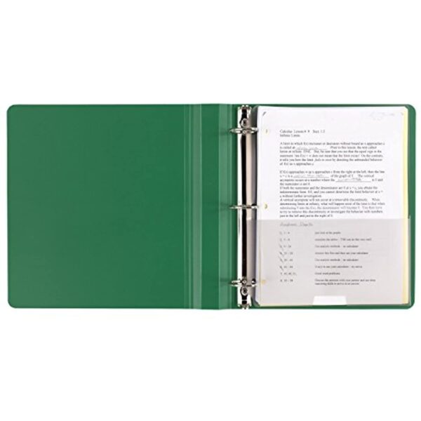 FIVE STAR Polypropylene, Letter Size, 1.5 In, 3 Round Ring Binder, Red
