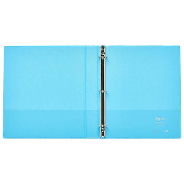 Avery Luxe Collection Holographic Binder, 1 inch, Aqua (03224)