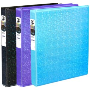 Avery Luxe Collection Holographic Binder, 1 inch, Aqua (03224)