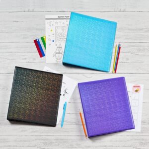 Avery Luxe Collection Holographic Binder, 1 inch, Aqua (03224)