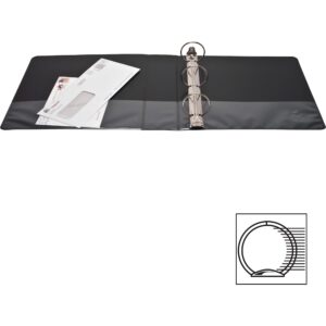 Business Source, BSN09956, Round-ring View Binder, 1 Each, Black