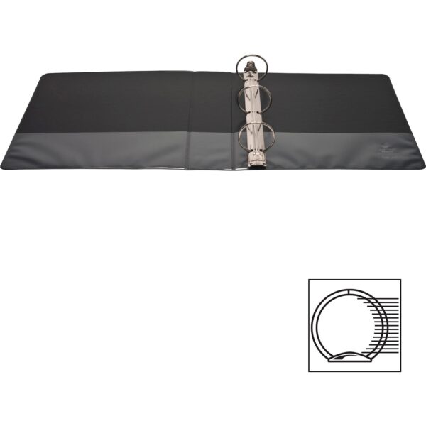 Business Source, BSN09956, Round-ring View Binder, 1 Each, Black