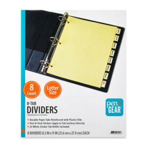Pen+Gear 8-Tab Insert Dividers - Image 1