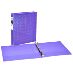 Avery Luxe Collection Holographic Binder, 1 inch, Violet (03226)