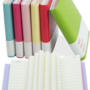 RETON Assorted Colors Cute Smiley Face Mini Notebooks, 4in x 3in, Multicolor, 100 Pages, 6 Count - Image 1