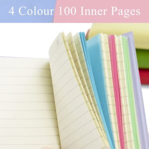 RETON Assorted Colors Cute Smiley Face Mini Notebooks, 4in x 3in, Multicolor, 100 Pages, 6 Count - Image 5