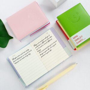RETON Assorted Colors Cute Smiley Face Mini Notebooks, 4in x 3in, Multicolor, 100 Pages, 6 Count - Image 6