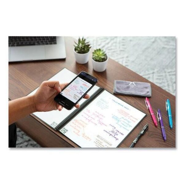 Rocketbook Fusion Smart Reusable Notebook Planner, 6″ x 8-4/5″, Teal
