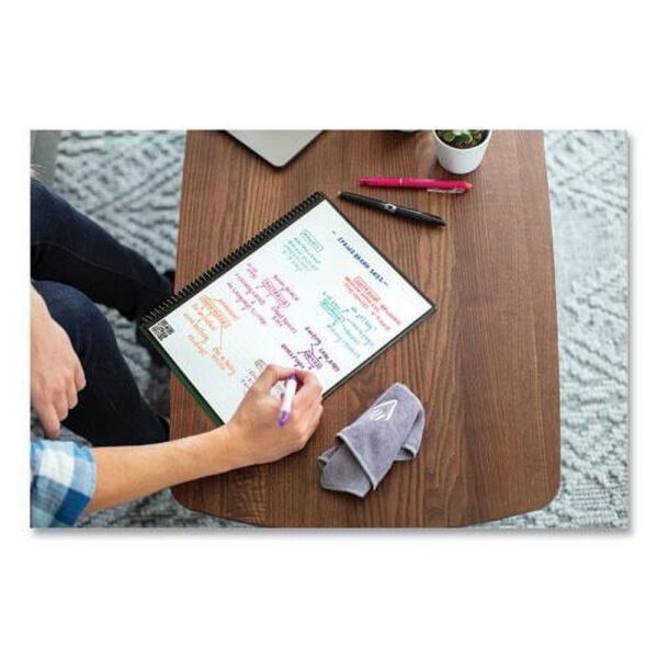 Rocketbook Fusion Smart Reusable Notebook Planner, 6″ x 8-4/5″, Teal
