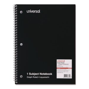 Wirebound Notebook, 4 sq/in Quadrille Rule, 10.5 x 8, White, 70 Sheets - Image 1