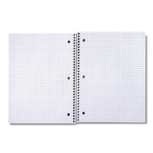 Wirebound Notebook, 4 sq/in Quadrille Rule, 10.5 x 8, White, 70 Sheets - Image 2