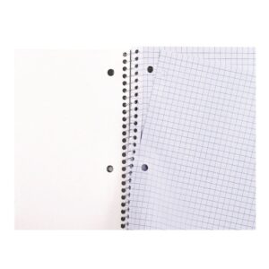 Wirebound Notebook, 4 sq/in Quadrille Rule, 10.5 x 8, White, 70 Sheets - Image 3