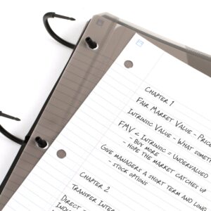 Five Star Flex Refillable Notebook + Study App, 1.5″, 80 Sheets, College Ruled