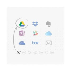 Rocketbook Flip Smart Reusable Letter Size Notepad, 8-1/2" x 11", 1 Subject, Dot-Grid and Line Ruled, 16 Sheets, Black - Image 3