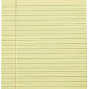 MyOfficeInnovations Notepads 8.5" x 11.75" Narrow Yellow 50 Sh./Pad 12 Pads/PK 354743 - Image 1