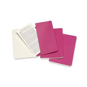 Moleskine Cahier Journal (Set of 3), Pocket, Ruled, Kinetic Pink (3.5 x 5.5) (Books) - Image 3