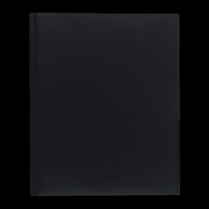 Pen+Gear, 3-Prong Poly Folder, Black - Image 1