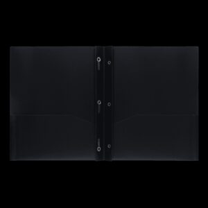 Pen+Gear, 3-Prong Poly Folder, Black - Image 3