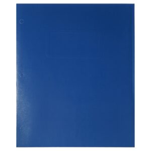 Pen+Gear Letter Size 2-Pocket Paper Folder, Blue