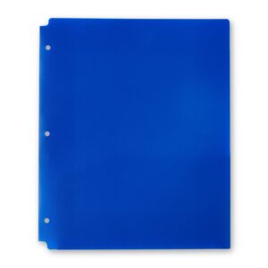 Pen+Gear 2-Pocket Poly Folder, 9.4″ x 11.4″, Blue