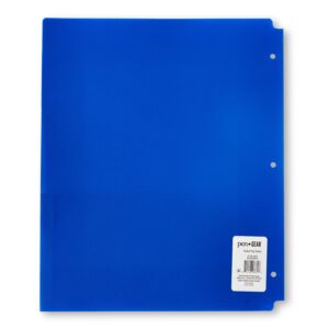 Pen+Gear 2-Pocket Poly Folder, 9.4″ x 11.4″, Blue