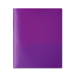 Pen+Gear, 3-Prong Poly Folder, Black - Image 26