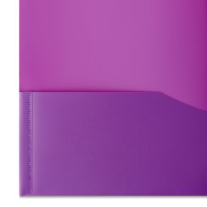 Pen+Gear, 3-Prong Poly Folder, Black - Image 28