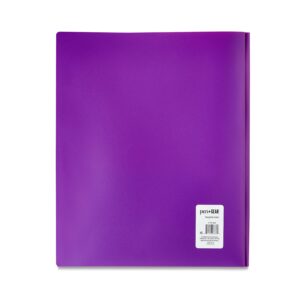 Pen+Gear, 3-Prong Poly Folder, Black - Image 30