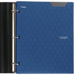 Five Star 2-Pocket Stay-Put Plastic Folder, Pacific Blue (333420A-WMT22)