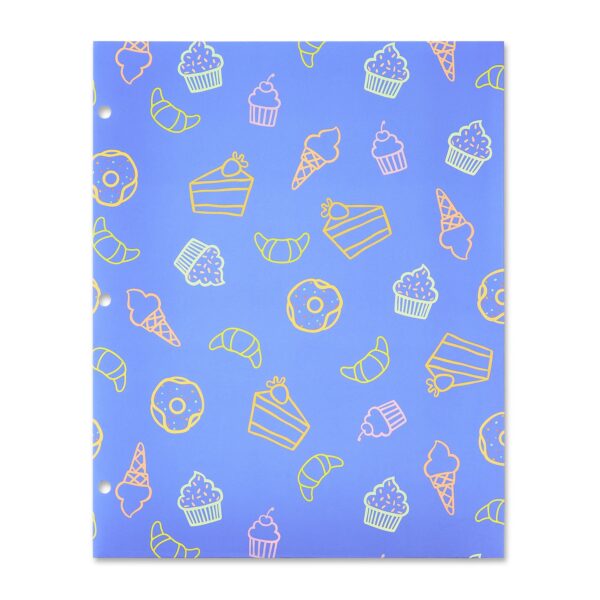 Pen+Gear 2-Pocket Paper Folder, 9.37″ x 11.75″, Purple Bakery