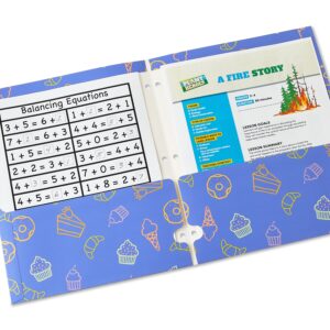 Pen+Gear 2-Pocket Paper Folder, 9.37″ x 11.75″, Purple Bakery