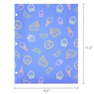 Pen+Gear 2-Pocket Paper Folder, 9.37″ x 11.75″, Purple Bakery