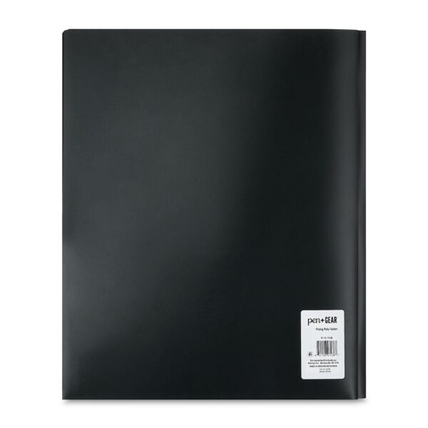 Pen+Gear 3-Prong 2-Pocket Poly Folder, 9.4″ x 11.4″, Sunglasses Cat