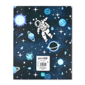 Pen+Gear 2-Pocket Paper Folder, 9.37″ x 11.75″, Blue Astronaut